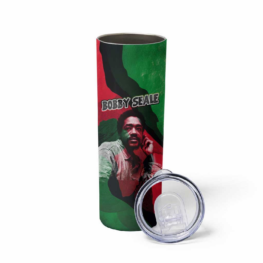 Bobby Seale Skinny Tumbler Black Panther Logo Revolutionary Civil Rights Movement Tribute - Wonder Print Shop