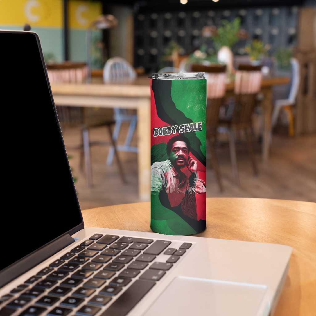 Bobby Seale Skinny Tumbler Black Panther Logo Revolutionary Civil Rights Movement Tribute - Wonder Print Shop