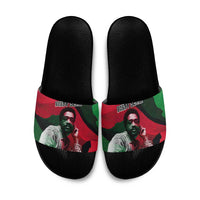 Bobby Seale Slide Sandals Black Panther Logo Revolutionary Civil Rights Movement Tribute - Wonder Print Shop