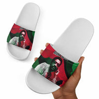 Bobby Seale Slide Sandals Black Panther Logo Revolutionary Civil Rights Movement Tribute - Wonder Print Shop