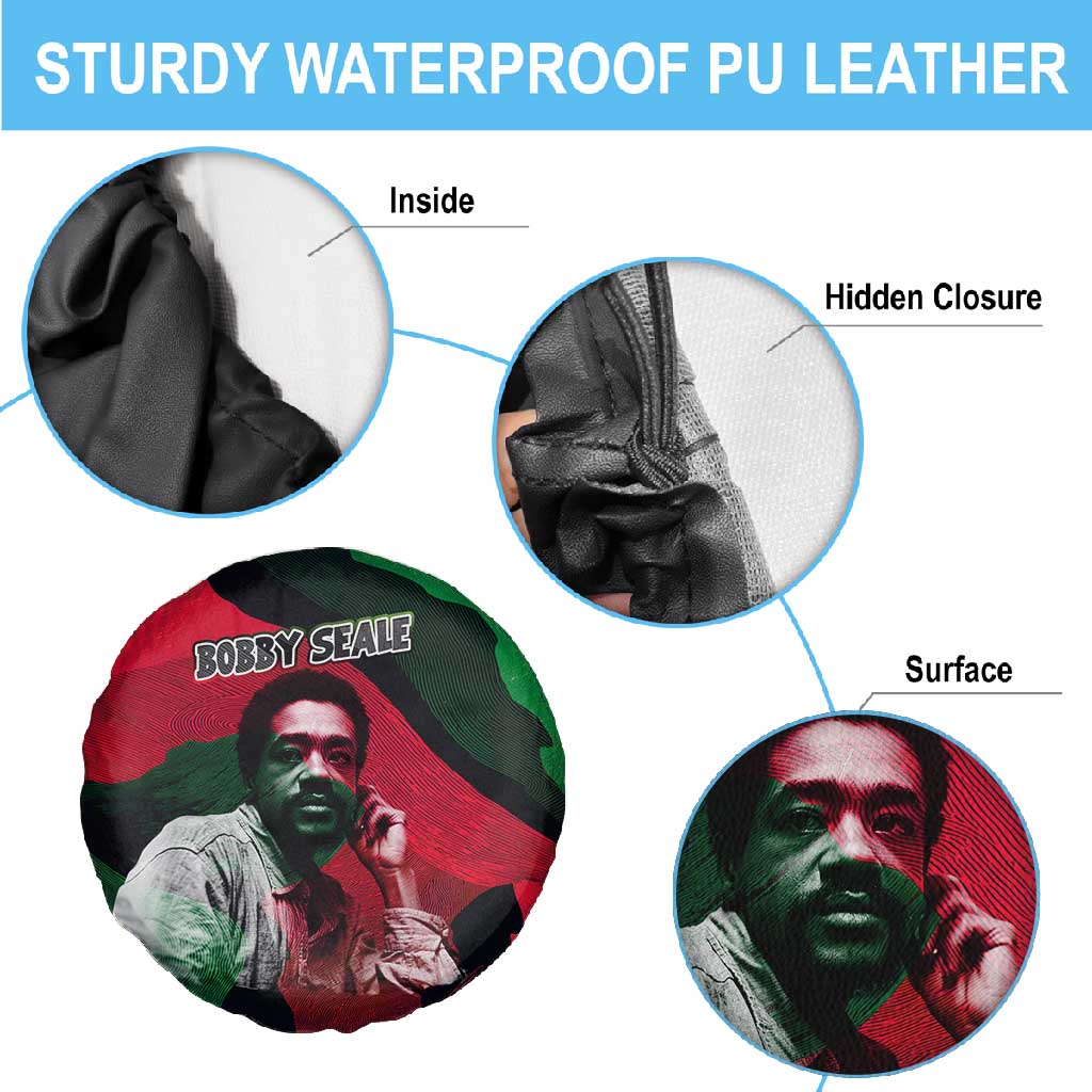 Bobby Seale Spare Tire Cover Black Panther Logo Revolutionary Civil Rights Movement Tribute - Wonder Print Shop