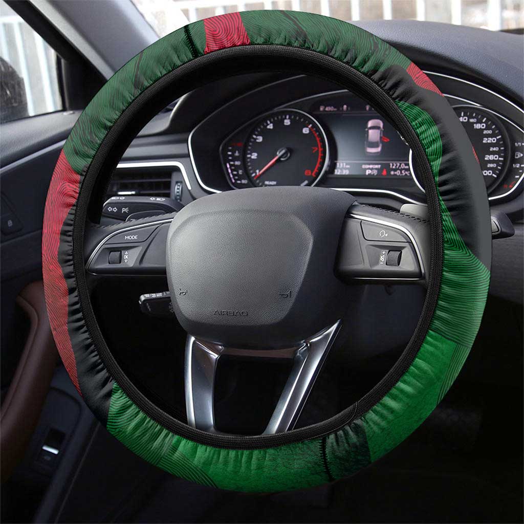 Bobby Seale Steering Wheel Cover Black Panther Logo Revolutionary Civil Rights Movement Tribute - Wonder Print Shop