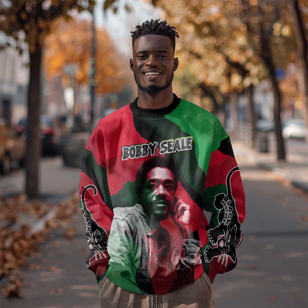 Bobby Seale Sweatshirt Black Panther Logo Revolutionary Civil Rights Movement Tribute - Wonder Print Shop