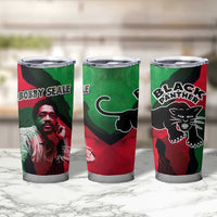 Bobby Seale Tumbler Cup Black Panther Logo Revolutionary Civil Rights Movement Tribute - Wonder Print Shop