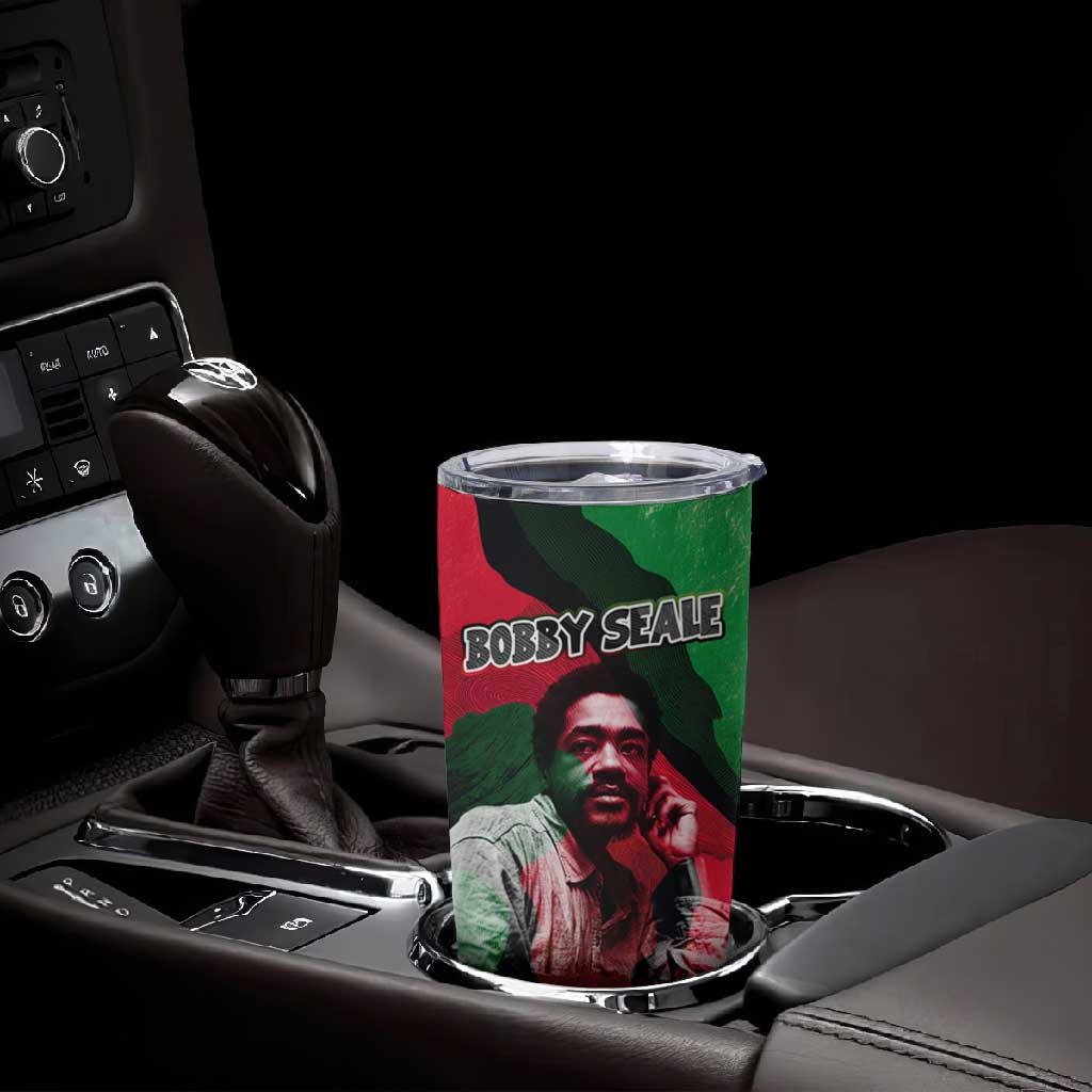 Bobby Seale Tumbler Cup Black Panther Logo Revolutionary Civil Rights Movement Tribute - Wonder Print Shop