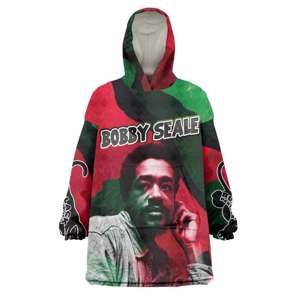Bobby Seale Wearable Blanket Hoodie Black Panther Logo Revolutionary Civil Rights Movement Tribute - Wonder Print Shop