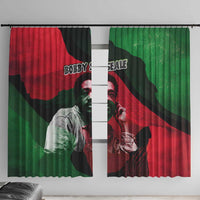 Bobby Seale Window Curtain Black Panther Logo Revolutionary Civil Rights Movement Tribute - Wonder Print Shop