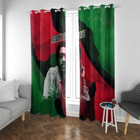 Bobby Seale Window Curtain Black Panther Logo Revolutionary Civil Rights Movement Tribute - Wonder Print Shop