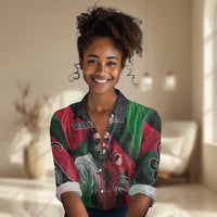 Bobby Seale Women Casual Shirt Black Panther Logo Revolutionary Civil Rights Movement Tribute - Wonder Print Shop