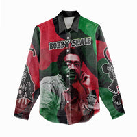 Bobby Seale Women Casual Shirt Black Panther Logo Revolutionary Civil Rights Movement Tribute - Wonder Print Shop