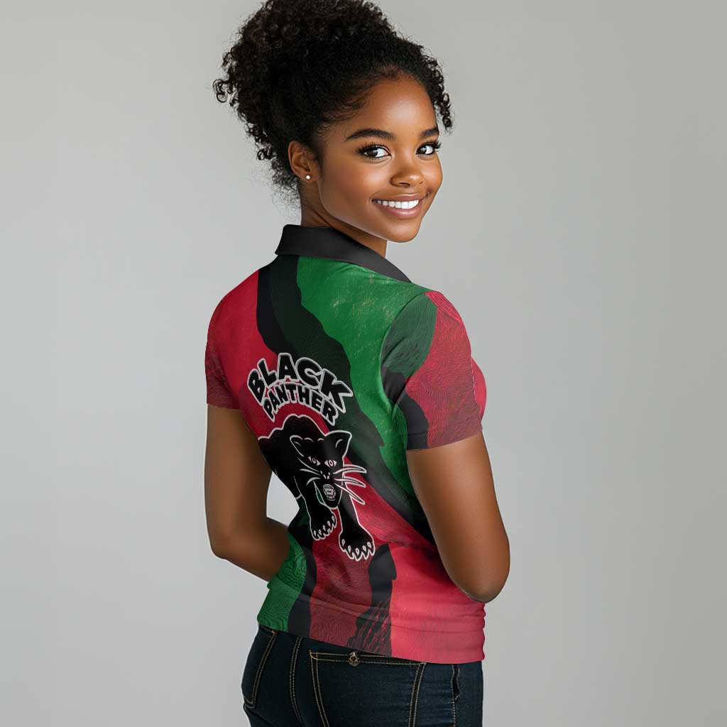 Bobby Seale Women Polo Shirt Black Panther Logo Revolutionary Civil Rights Movement Tribute - Wonder Print Shop