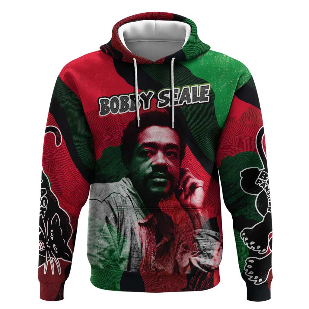 Bobby Seale Zip Hoodie Black Panther Logo Revolutionary Civil Rights Movement Tribute - Wonder Print Shop