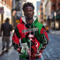 Bobby Seale Zip Hoodie Black Panther Logo Revolutionary Civil Rights Movement Tribute - Wonder Print Shop