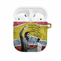 Bobby Seale AirPods Case Torn Paper Collage Design Solidarity Quote Powerful Speech Artwork Civil Rights - Wonder Print Shop