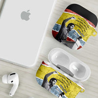 Bobby Seale AirPods Case Torn Paper Collage Design Solidarity Quote Powerful Speech Artwork Civil Rights - Wonder Print Shop