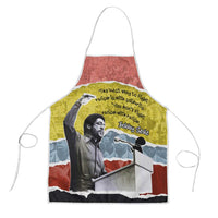 Bobby Seale Apron Torn Paper Collage Design Solidarity Quote Powerful Speech Artwork Civil Rights - Wonder Print Shop