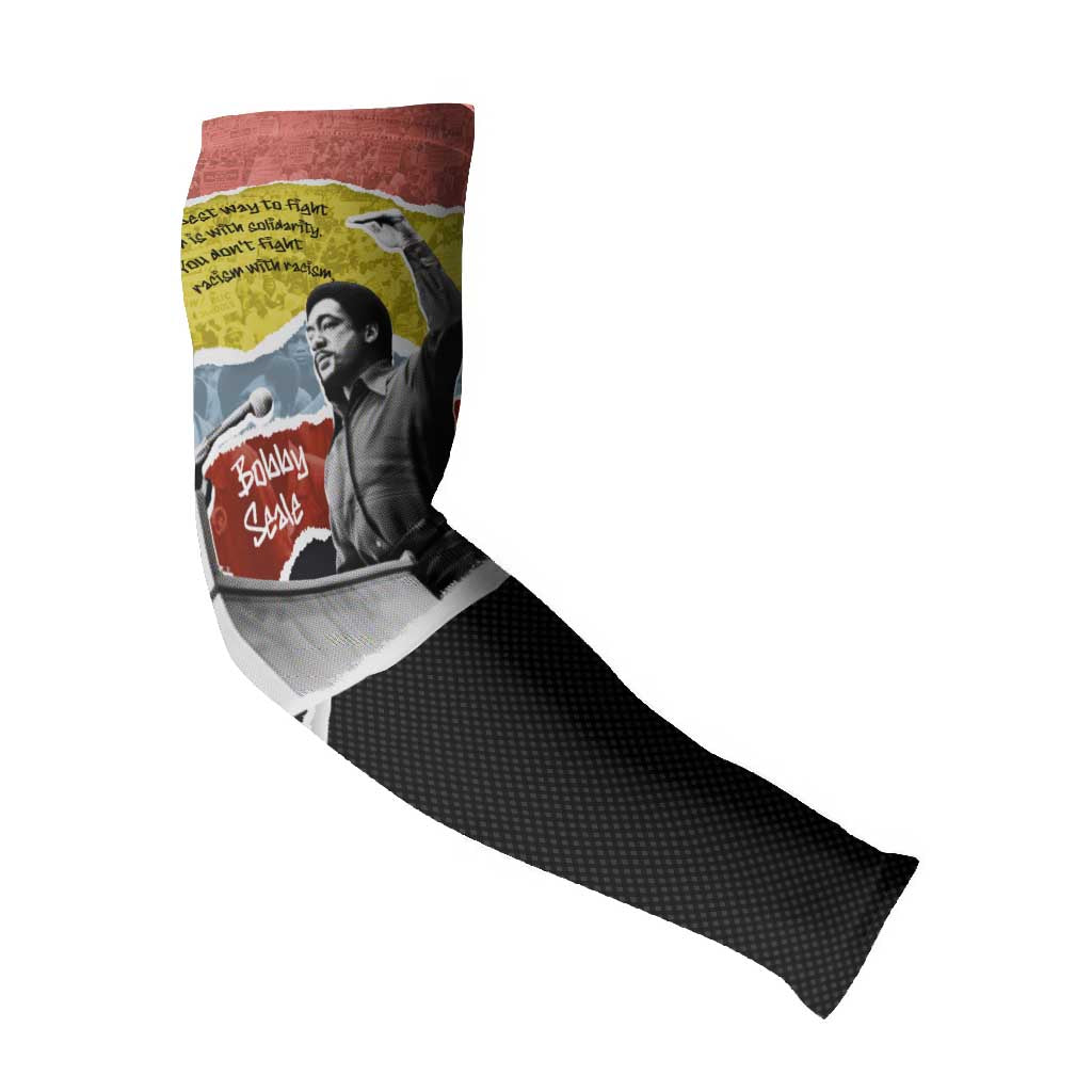 Bobby Seale Arm Sleeves Torn Paper Collage Design Solidarity Quote Powerful Speech Artwork Civil Rights - Wonder Print Shop