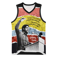 Bobby Seale Basketball Jersey Torn Paper Collage Design Solidarity Quote Powerful Speech Artwork Civil Rights - Wonder Print Shop