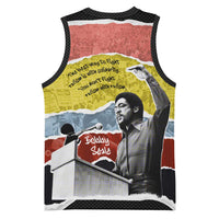 Bobby Seale Basketball Jersey Torn Paper Collage Design Solidarity Quote Powerful Speech Artwork Civil Rights - Wonder Print Shop