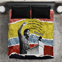 Bobby Seale Bedding Set Torn Paper Collage Design Solidarity Quote Powerful Speech Artwork Civil Rights - Wonder Print Shop