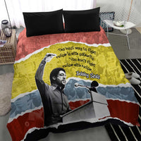 Bobby Seale Bedding Set Torn Paper Collage Design Solidarity Quote Powerful Speech Artwork Civil Rights - Wonder Print Shop