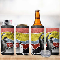 Bobby Seale 4 in 1 Can Cooler Tumbler Torn Paper Collage Design Solidarity Quote Powerful Speech Artwork Civil Rights - Wonder Print Shop