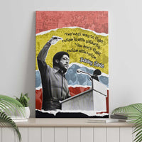 Bobby Seale Canvas Wall Art Torn Paper Collage Design Solidarity Quote Powerful Speech Artwork Civil Rights - Wonder Print Shop