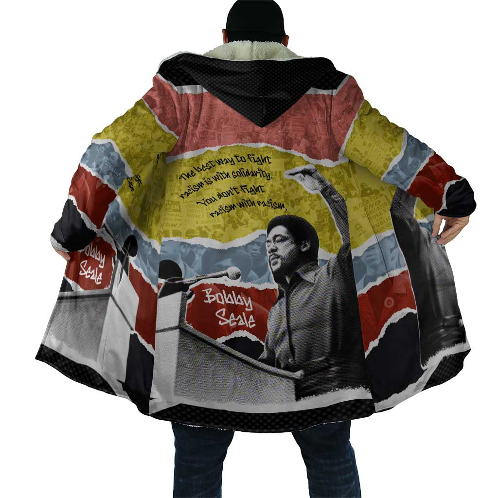 Bobby Seale Cloak Torn Paper Collage Design Solidarity Quote Powerful Speech Artwork Civil Rights - Wonder Print Shop