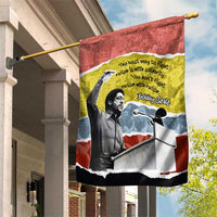 Bobby Seale Garden Flag Torn Paper Collage Design Solidarity Quote Powerful Speech Artwork Civil Rights - Wonder Print Shop