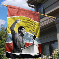 Bobby Seale Garden Flag Torn Paper Collage Design Solidarity Quote Powerful Speech Artwork Civil Rights - Wonder Print Shop