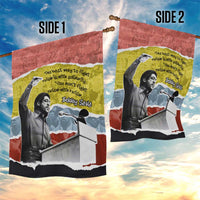 Bobby Seale Garden Flag Torn Paper Collage Design Solidarity Quote Powerful Speech Artwork Civil Rights - Wonder Print Shop