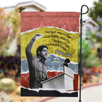 Bobby Seale Garden Flag Torn Paper Collage Design Solidarity Quote Powerful Speech Artwork Civil Rights - Wonder Print Shop