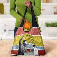 Bobby Seale Grocery Bag Torn Paper Collage Design Solidarity Quote Powerful Speech Artwork Civil Rights - Wonder Print Shop