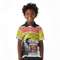 Bobby Seale Kid Polo Shirt Torn Paper Collage Design Solidarity Quote Powerful Speech Artwork Civil Rights - Wonder Print Shop