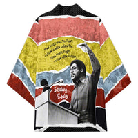 Bobby Seale Kimono Torn Paper Collage Design Solidarity Quote Powerful Speech Artwork Civil Rights - Wonder Print Shop