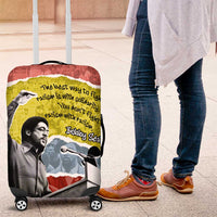 Bobby Seale Luggage Cover Torn Paper Collage Design Solidarity Quote Powerful Speech Artwork Civil Rights - Wonder Print Shop