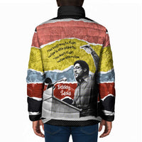 Bobby Seale Padded Jacket Torn Paper Collage Design Solidarity Quote Powerful Speech Artwork Civil Rights - Wonder Print Shop