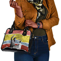 Bobby Seale Shoulder Handbag Torn Paper Collage Design Solidarity Quote Powerful Speech Artwork Civil Rights - Wonder Print Shop