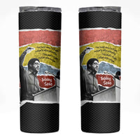 Bobby Seale Skinny Tumbler Torn Paper Collage Design Solidarity Quote Powerful Speech Artwork Civil Rights - Wonder Print Shop