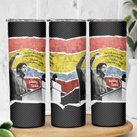 Bobby Seale Skinny Tumbler Torn Paper Collage Design Solidarity Quote Powerful Speech Artwork Civil Rights - Wonder Print Shop