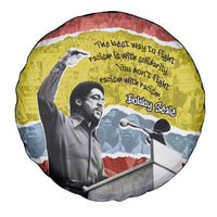 Bobby Seale Spare Tire Cover Torn Paper Collage Design Solidarity Quote Powerful Speech Artwork Civil Rights - Wonder Print Shop