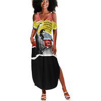 Bobby Seale Summer Maxi Dress Torn Paper Collage Design Solidarity Quote Powerful Speech Artwork Civil Rights - Wonder Print Shop