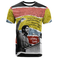 Bobby Seale T shirt Torn Paper Collage Design Solidarity Quote Powerful Speech Artwork Civil Rights - Wonder Print Shop