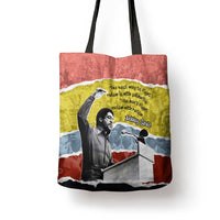 Bobby Seale Tote Bag Torn Paper Collage Design Solidarity Quote Powerful Speech Artwork Civil Rights - Wonder Print Shop