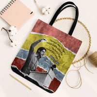 Bobby Seale Tote Bag Torn Paper Collage Design Solidarity Quote Powerful Speech Artwork Civil Rights - Wonder Print Shop