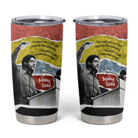 Bobby Seale Tumbler Cup Torn Paper Collage Design Solidarity Quote Powerful Speech Artwork Civil Rights - Wonder Print Shop