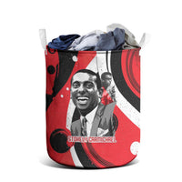Stokely Carmichael Laundry Basket Abstract Design Black Power Text Civil Rights Activist - Wonder Print Shop
