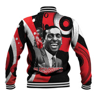 Stokely Carmichael Baseball Jacket Abstract Design Black Power Text Civil Rights Activist - Wonder Print Shop