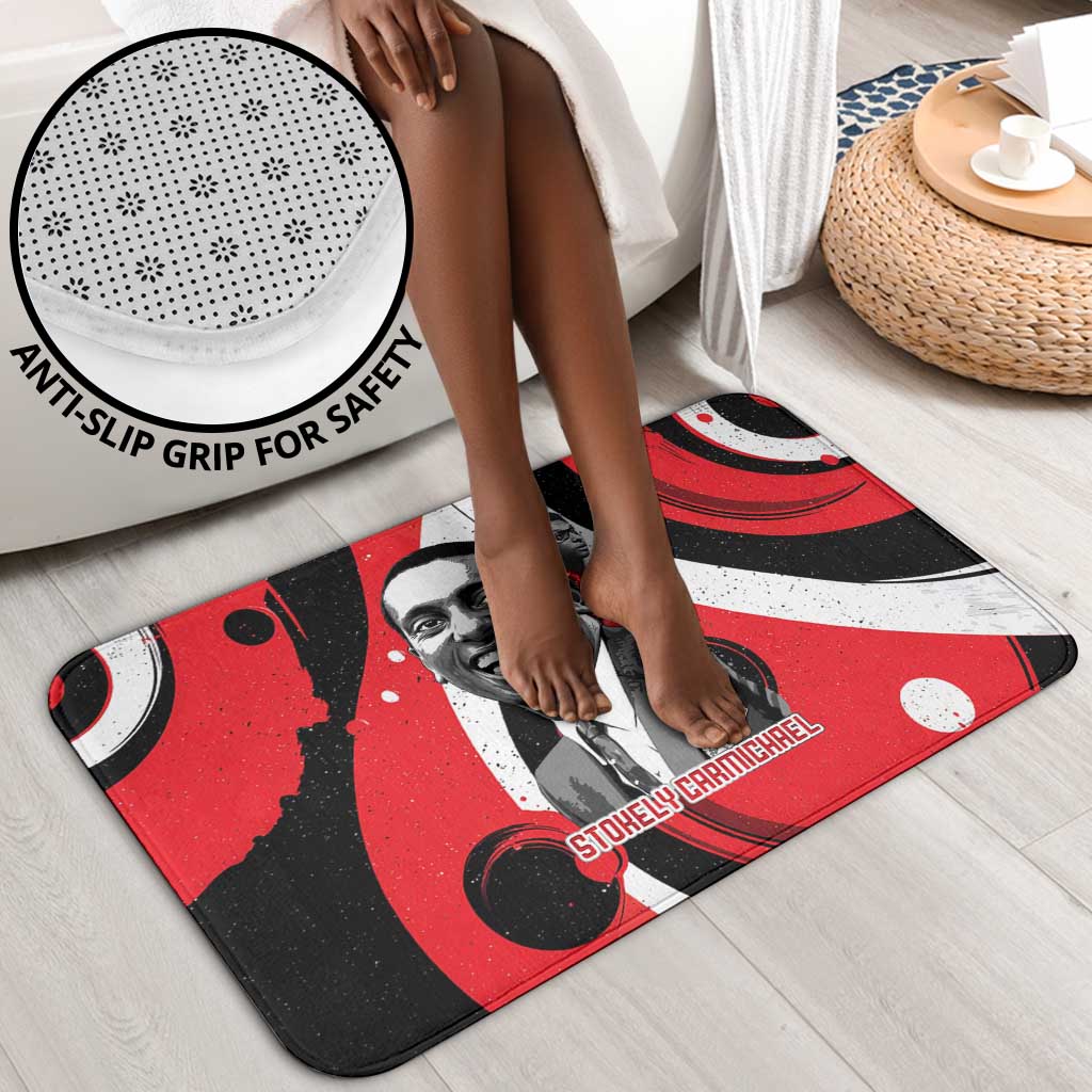 Stokely Carmichael Bathroom Set Abstract Design Black Power Text Civil Rights Activist - Wonder Print Shop