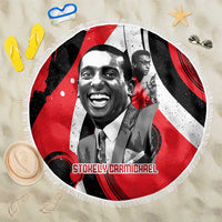 Stokely Carmichael Beach Blanket Abstract Design Black Power Text Civil Rights Activist - Wonder Print Shop